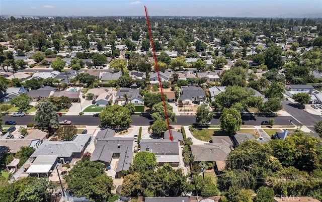 7021 Shoshone Ave, Lake Balboa, CA 91406 - aerial view of property's location with nearby suburban area