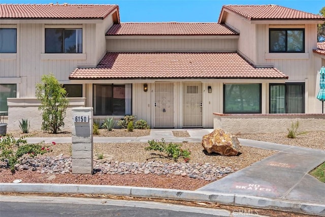 6150 Montecito Dr Unit 6, Palm Springs, CA 92264 - view of front of property featuring a tile roof
