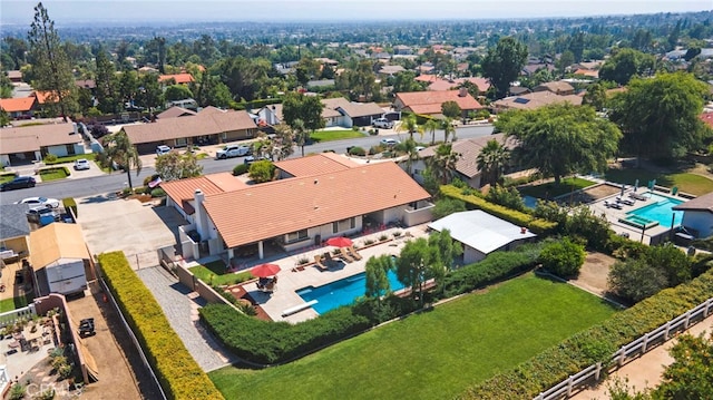 9430 Valley View St, Rancho Cucamonga, CA 91737 - aerial view of residential area with a pool
