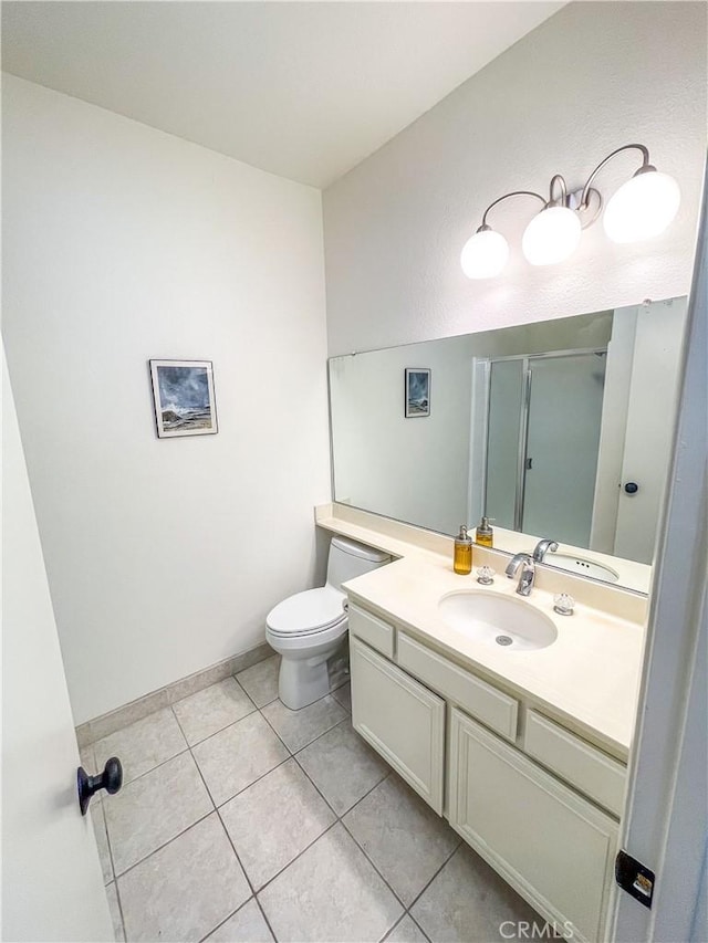 5310 Zelzah Ave Unit 312, Encino, CA 91316 - full bath featuring vanity, tile patterned flooring, and a shower stall