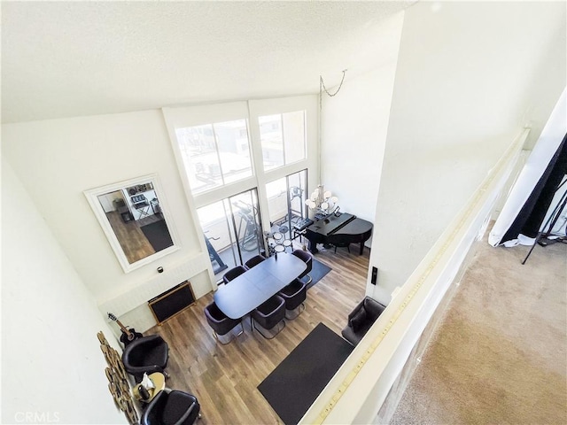 5310 Zelzah Ave Unit 312, Encino, CA 91316 - living room with wood finished floors and a textured ceiling