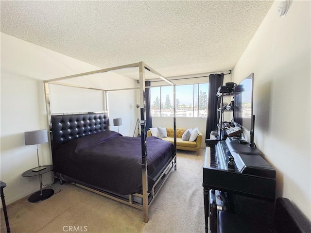 5310 Zelzah Ave Unit 312, Encino, CA 91316 - bedroom with a textured ceiling and carpet flooring