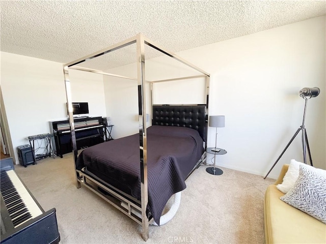5310 Zelzah Ave Unit 312, Encino, CA 91316 - carpeted bedroom with a textured ceiling