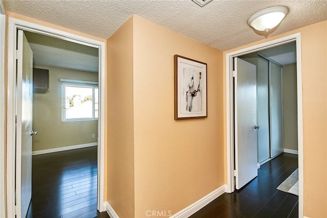 1116 Cleghorn Dr Unit B, Diamond Bar, CA 91765 - hall featuring dark wood-style flooring and a textured ceiling