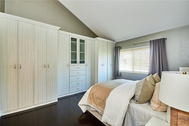 1116 Cleghorn Dr Unit B, Diamond Bar, CA 91765 - bedroom featuring lofted ceiling and dark wood-style floors
