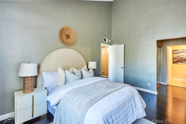 1116 Cleghorn Dr Unit B, Diamond Bar, CA 91765 - bedroom featuring dark wood-type flooring and a high ceiling