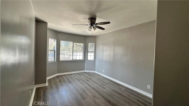 9206 Elizabeth Ave, South Gate, CA 90280 - spare room featuring a ceiling fan and wood finished floors