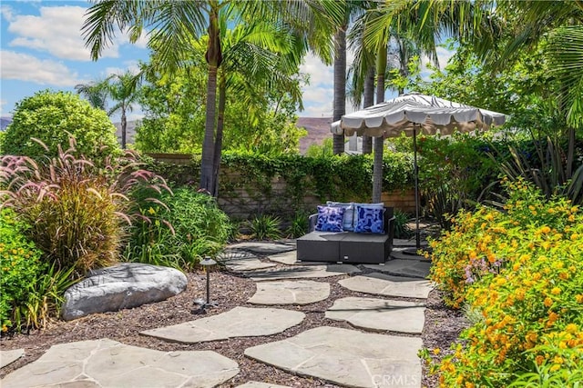 21210 Twin Oak, Yorba Linda, CA 92886 - view of patio / terrace featuring an outdoor hangout area