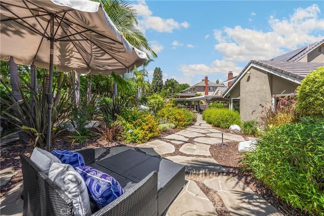 21210 Twin Oak, Yorba Linda, CA 92886 - view of patio featuring an outdoor living space