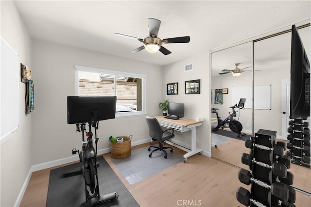 21210 Twin Oak, Yorba Linda, CA 92886 - office space featuring ceiling fan and wood finished floors