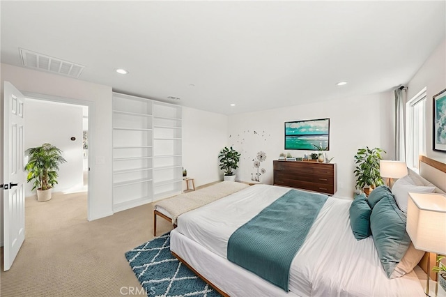 28426 Joey Ct, Menifee, CA 92585 - bedroom featuring light colored carpet and recessed lighting