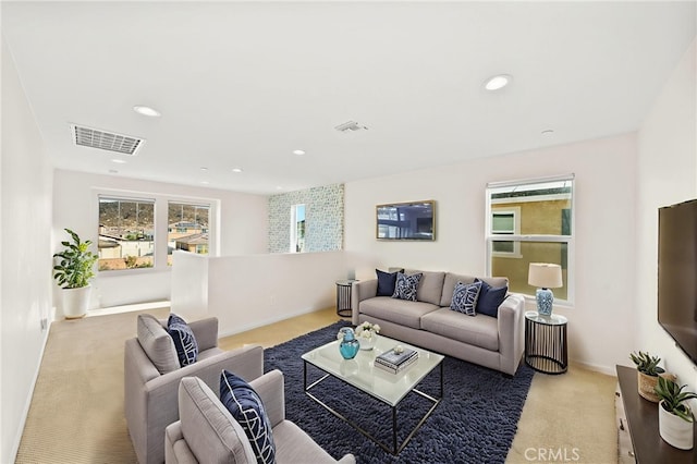 28426 Joey Ct, Menifee, CA 92585 - living area with carpet flooring and recessed lighting