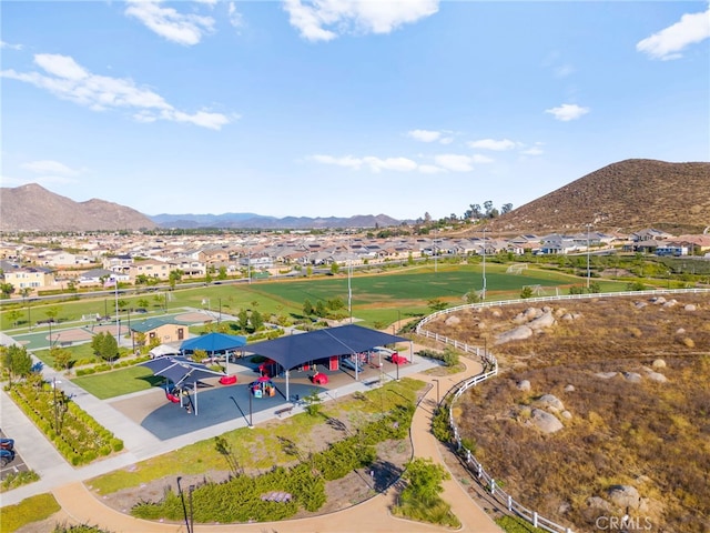 28426 Joey Ct, Menifee, CA 92585 - aerial view of residential area featuring a mountain backdrop