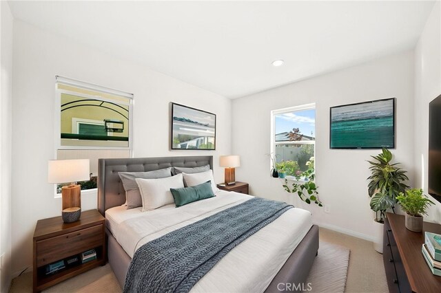 28426 Joey Ct, Menifee, CA 92585 - bedroom with light colored carpet and recessed lighting