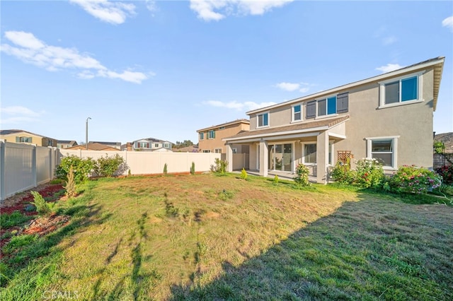 28426 Joey Ct, Menifee, CA 92585 - back of house featuring a fenced backyard and stucco siding