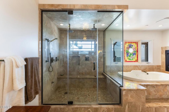 3626 Saint Elizabeth Rd, Glendale, CA 91206 - full bathroom featuring a stall shower and a bath