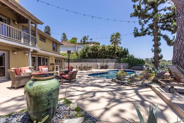 3626 Saint Elizabeth Rd, Glendale, CA 91206 - view of pool with outdoor lounge area and a patio area