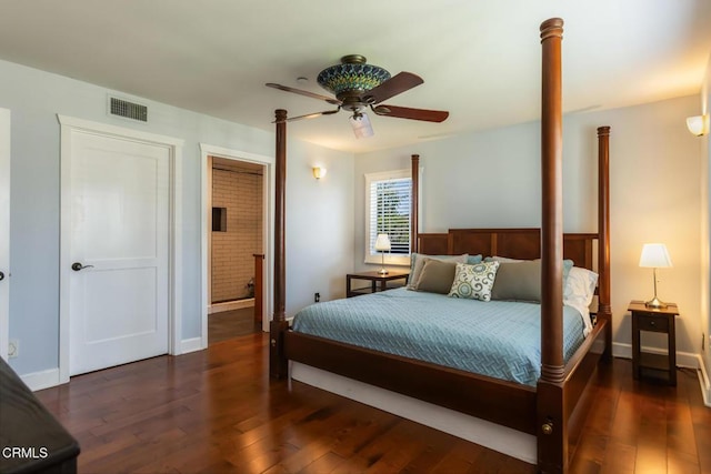 3626 Saint Elizabeth Rd, Glendale, CA 91206 - bedroom with wood finished floors and a ceiling fan