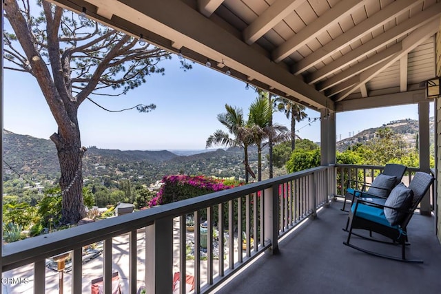 3626 Saint Elizabeth Rd, Glendale, CA 91206 - balcony featuring a mountain view