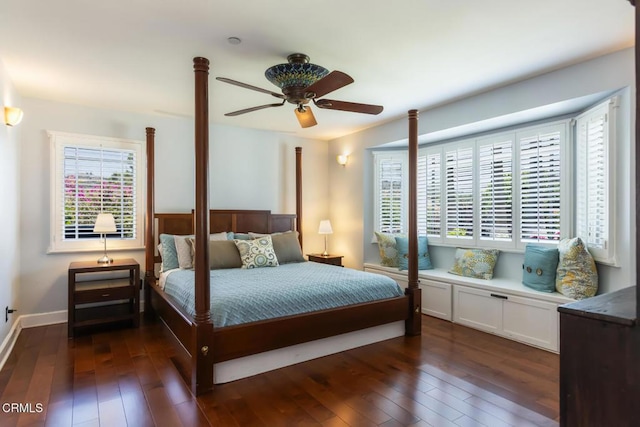 3626 Saint Elizabeth Rd, Glendale, CA 91206 - bedroom featuring dark wood-style floors and a ceiling fan