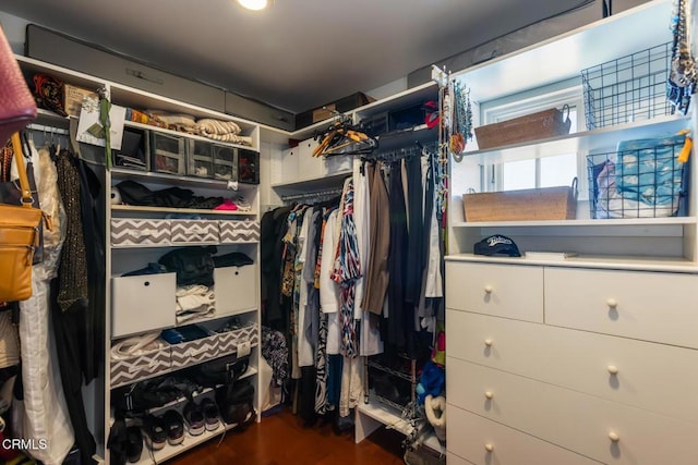 3626 Saint Elizabeth Rd, Glendale, CA 91206 - walk in closet featuring wood finished floors