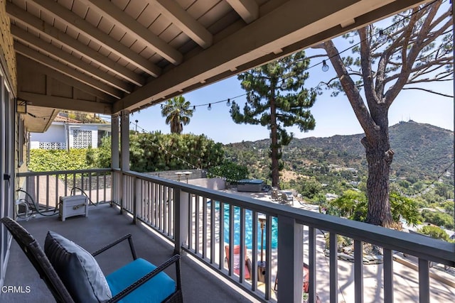 3626 Saint Elizabeth Rd, Glendale, CA 91206 - balcony featuring a mountain view