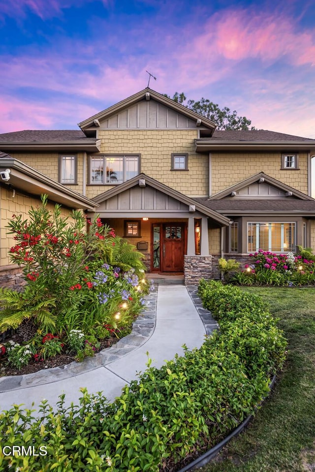 3626 Saint Elizabeth Rd, Glendale, CA 91206 - view of front of property featuring board and batten siding