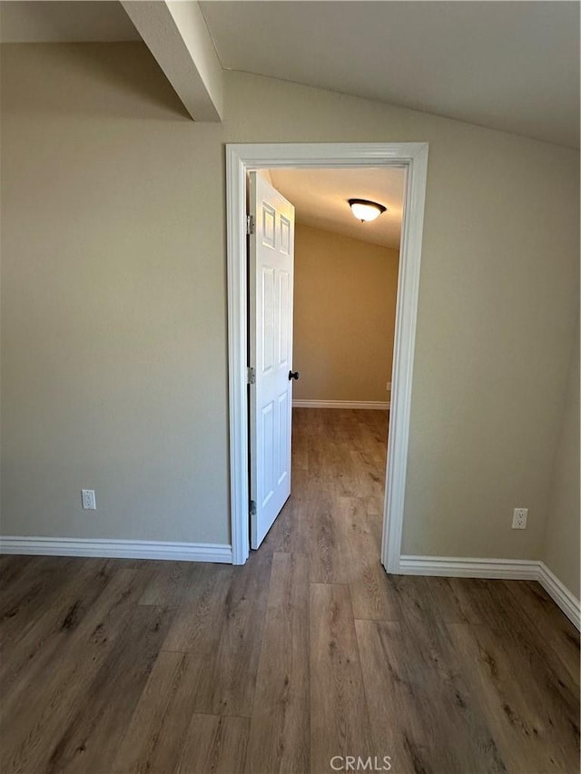 2311 5th St, Riverside, CA 92507 - empty room featuring wood finished floors and baseboards