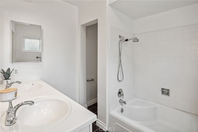 6515 Amigo Ave, Reseda, CA 91335 - bathroom with double vanity and shower / tub combination