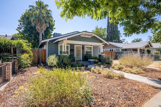 1396 N Ferger Ave, Fresno, CA 93728 - view of front of property with a porch