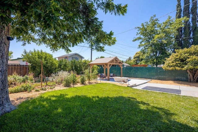 1396 N Ferger Ave, Fresno, CA 93728 - fenced backyard with a gazebo