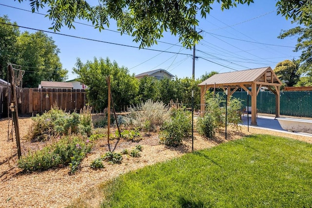 1396 N Ferger Ave, Fresno, CA 93728 - fenced backyard featuring a gazebo