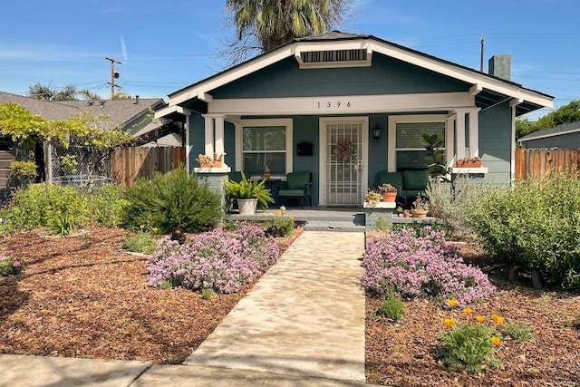1396 N Ferger Ave, Fresno, CA 93728 - view of front of house with a porch