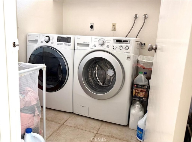 2227 Langspur Dr, Hacienda Heights, CA 91745 - laundry area featuring independent washer and dryer and light tile patterned flooring