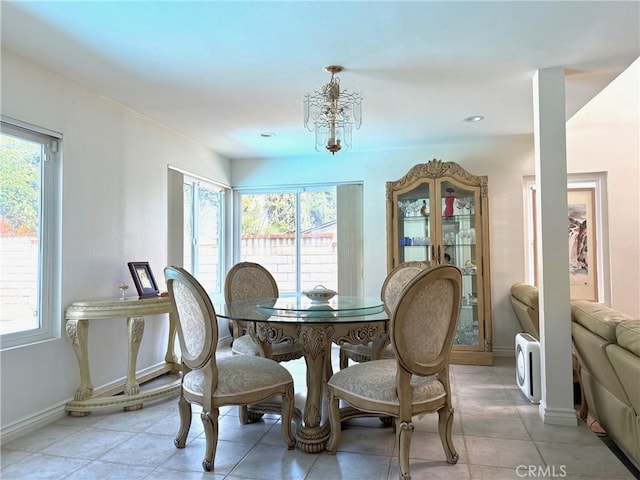 2227 Langspur Dr, Hacienda Heights, CA 91745 - dining space featuring plenty of natural light and light tile patterned floors