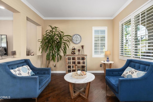 3328 Whispering Palms, Pico Rivera, CA 90660 - living room with crown molding and wood finished floors