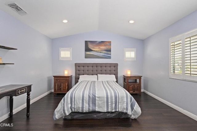 3328 Whispering Palms, Pico Rivera, CA 90660 - bedroom featuring wood finished floors, lofted ceiling, and recessed lighting