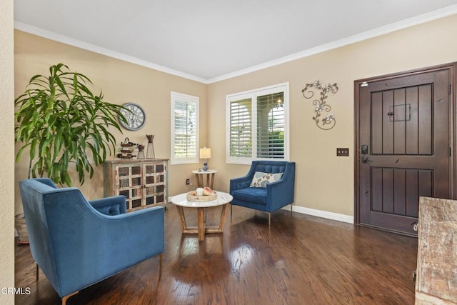 3328 Whispering Palms, Pico Rivera, CA 90660 - living area with crown molding and wood finished floors