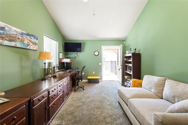 18310 Canon St, Devore, CA 92407 - office with vaulted ceiling and carpet