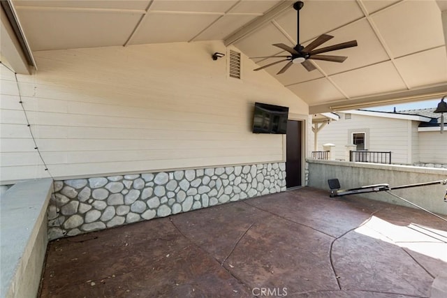 18310 Canon St, Devore, CA 92407 - view of patio / terrace with ceiling fan