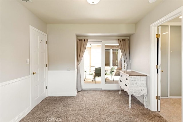 18310 Canon St, Devore, CA 92407 - carpeted bedroom with wainscoting