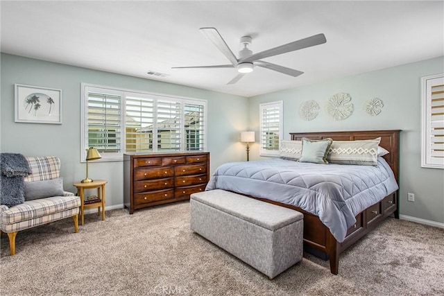 849 Half Moon Ave, Redlands, CA 92374 - bedroom with carpet and ceiling fan