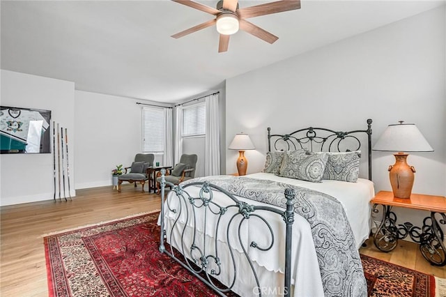 25291 Derbyhill Dr, Laguna Hills, CA 92653 - bedroom featuring wood finished floors and ceiling fan