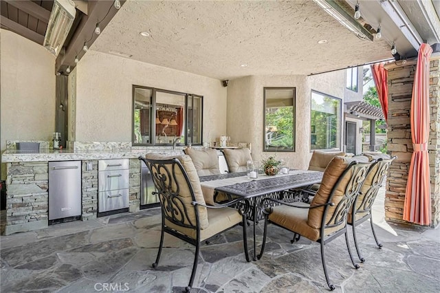25291 Derbyhill Dr, Laguna Hills, CA 92653 - view of patio / terrace featuring area for grilling and outdoor dining space