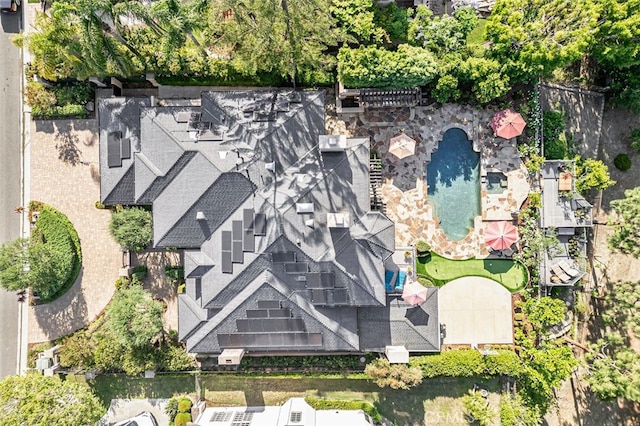 25291 Derbyhill Dr, Laguna Hills, CA 92653 - drone / aerial view of a pool