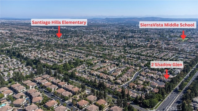 2 Shadow, Irvine, CA 92620 - aerial view of property and surrounding area featuring nearby suburban area