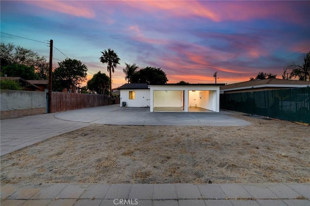 3310 Mangum St, Baldwin Park, CA 91706 - view of garage at dusk