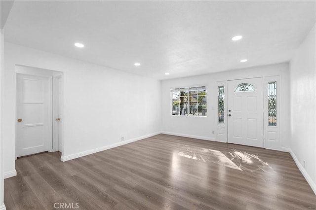 3310 Mangum St, Baldwin Park, CA 91706 - entryway featuring recessed lighting and wood finished floors
