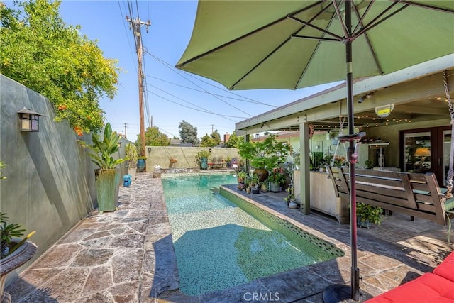 5837 Los Arcos Way, Buena Park, CA 90620 - view of pool featuring a fenced backyard and a patio