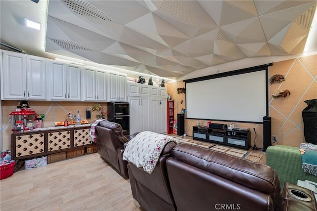 5837 Los Arcos Way, Buena Park, CA 90620 - home theater room with light wood finished floors
